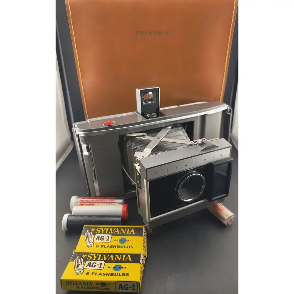 Vintage Polaroid J66 Camera Set - Pristine Bundle with Case & Accessories